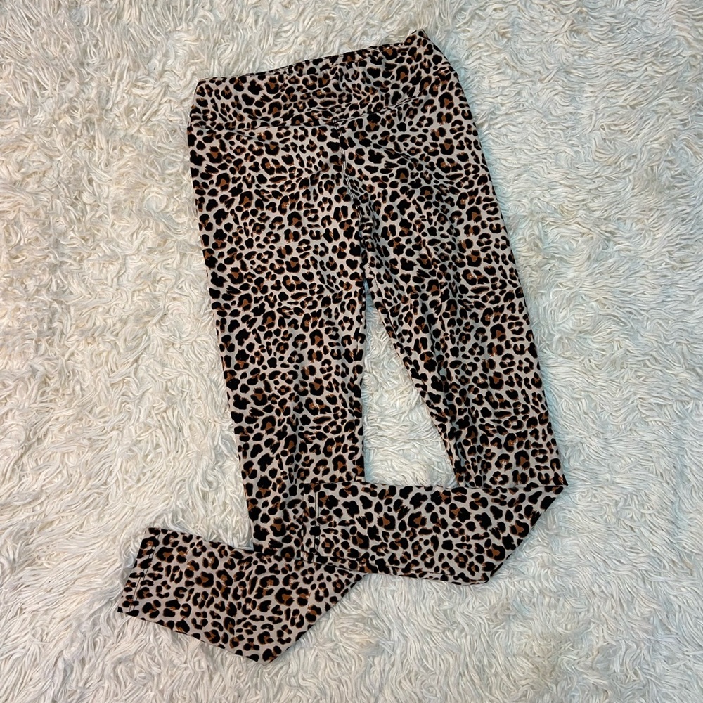 Lula Roe Leopard Print Ankle Leggings Women’s Small Ankle Length
